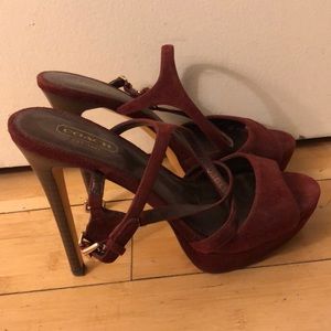 Coach Suede Sandals
